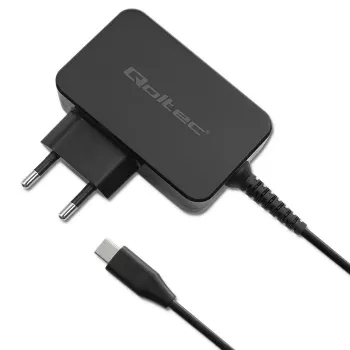 Qoltec 52386 GaN POWER PRO ładowarka | 1xUSB-C | 65W | 5-20V | 3-3.25A | Czarny