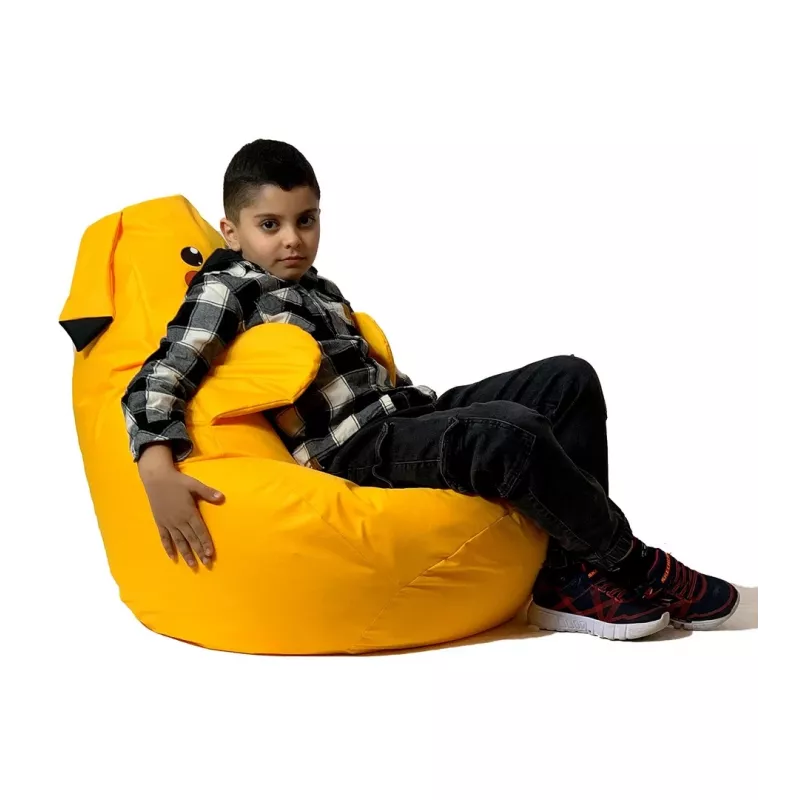 Pikachu Żółty Sako bag pouffe XL 130 x 90 cm