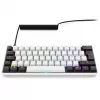 Klawiatura Sharkoon SGK50 S4 Domowa USB QWERTZ Niemiecka Biała RGB LED 60%