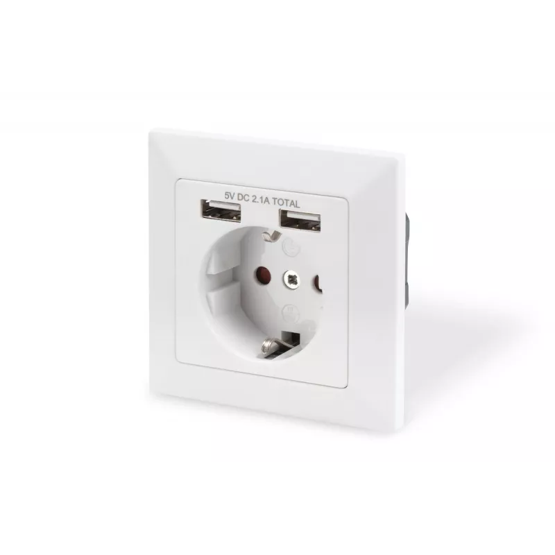Gniazdo bezpieczne podtynkowe Digitus DA-70613 z 2 portami USB