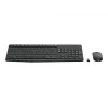 Logitech MK235 Bezprzewodowy zestaw klawiatury i myszy pełnowymiarowy szary
