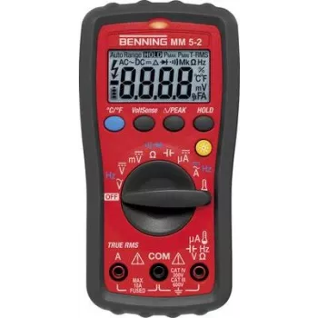 BENNING Multimetr 0,0001-600 V AC/DC 0,001-10A AC MM 5-2 (044071)