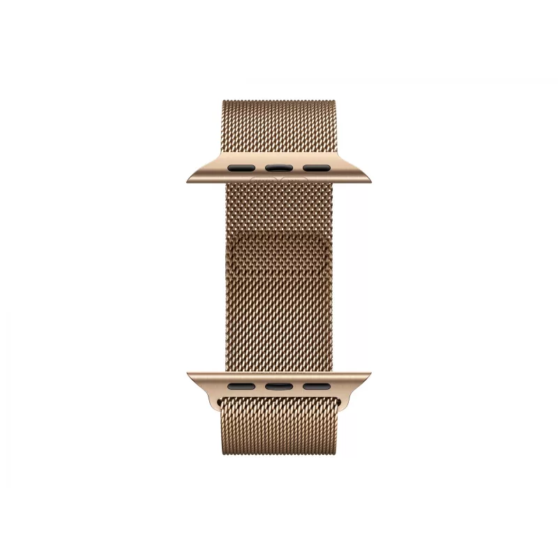 Apple Watch Series 11 GPS + Cellular 46mm Koperta z tytanu w kolorze złotym z paskiem Gold Milanese Loop – S/M (MFD74ZR/A)