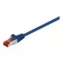 Wentronic Goobay kabel krosowy CAT 6, S/FTP (PiMF), niebieski, 7,5 m - LSZH bezhalogenowy, miedź (68271)