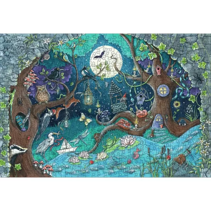 Drewniane puzzle Fantasy Forest (505 elementów)