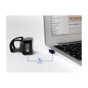 DeLOCK Dongiel USB Bezprzewodowy Skaner Kodów Kreskowych 2.4 GHz Czarny USB A