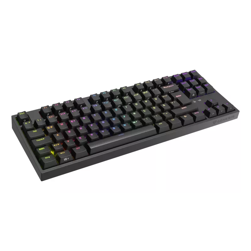 GENESIS Thor 404 TKL klawiatura Gaming USB QWERTZ niemiecki Czarny