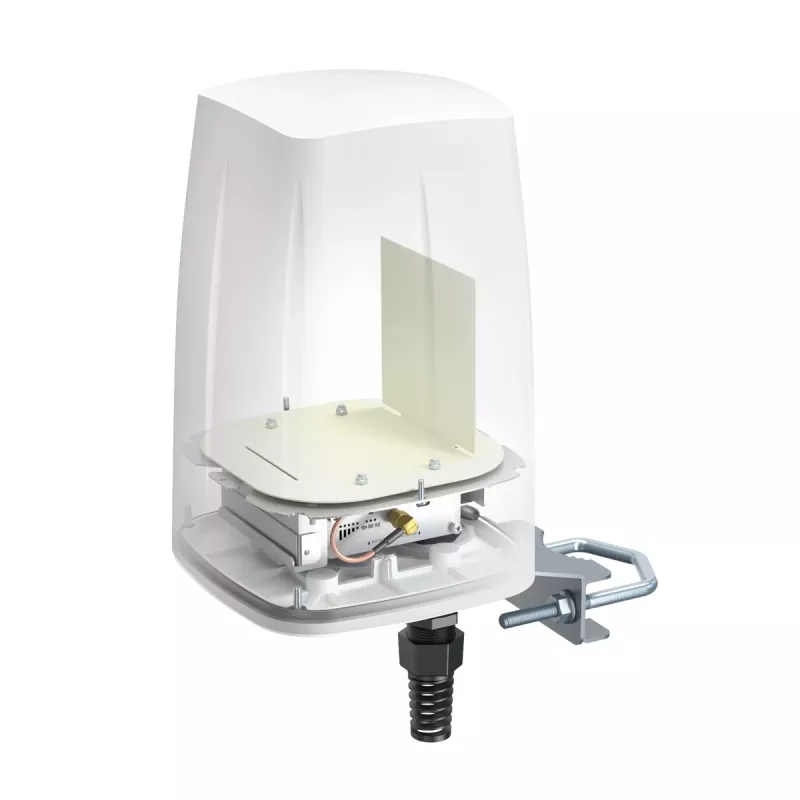 Wielokierunkowa antena sieciowa QuWireless QuSpot A140S-A, PoE/LAN, 0,694–2,7 GHz, do 4 dBi, biała