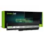 Bateria zielony Cell AS02 do serii ASUS K52 — Li‑Ion 4400 mAh, 11,1 V, 6 ogniw, czarna