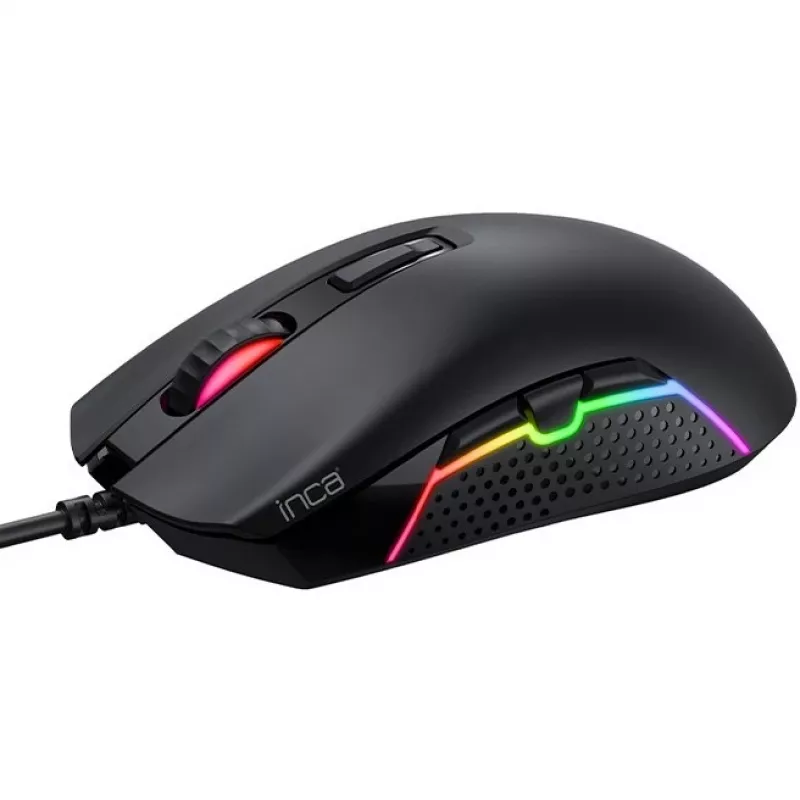 INCA Gaming mysz IMG-GT14 3600 DPI. RGB. 7 przycisków. USB. SW retail