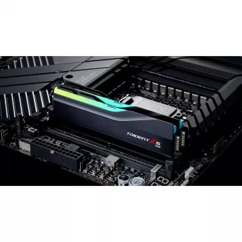 DIMM 48 GB DDR5-6000 (2x 24 GB) Dual-Kit, Arbeitsspeicher schwarz, F5-6000J4048F24GX2-TZ5RK, Trident Z5 RGB, INTEL XMP