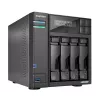 Asustor LOCKERSTOR 4 Gen2 (AS6704T) NAS Desktop Intel® Celeron® N N5105 4 GB DDR4 0 TB ADM Czarny