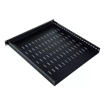 Półka Digitus TN-19-5/9-1U-W-BK Stal Czarny 19 cali 500mm Głębokość