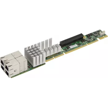 Karta dodatkowa Super Micro Supermicro AOC-UR-i4XT 1U Ultra Riser — karta sieciowa — 10Gb Ethernet x 4 — do SuperServer 1028U-TR4T+, 6018U-TR4T+ (AOC-UR-i4XT)
