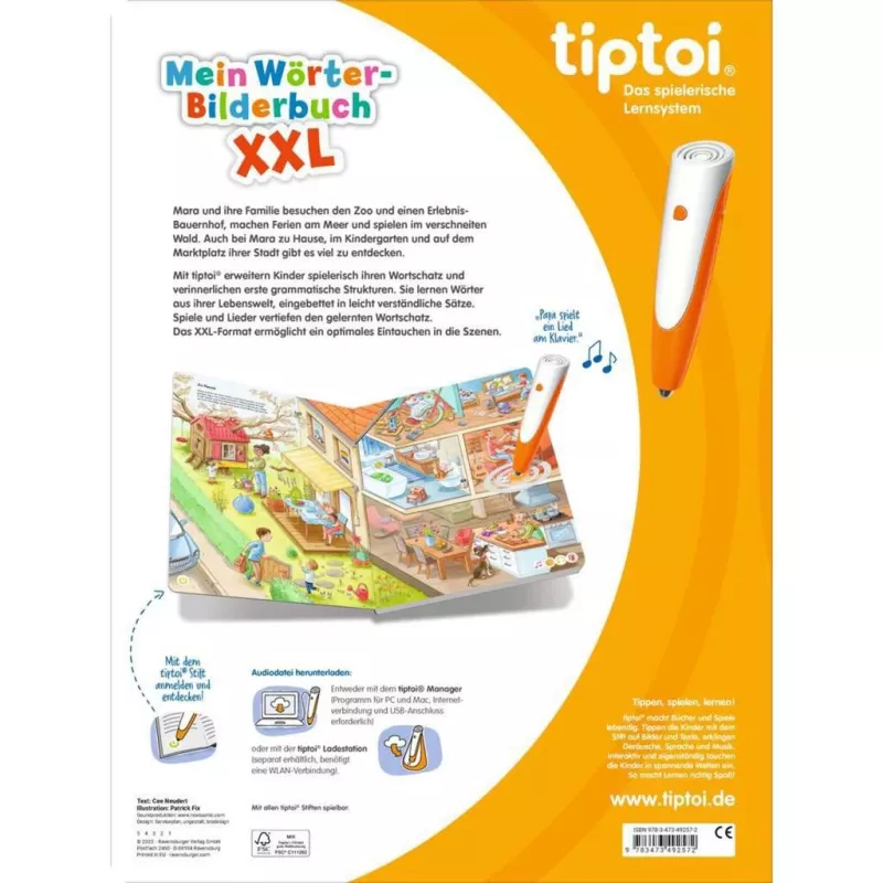 tiptoi Mein Word Picture Book XXL, książeczka edukacyjna