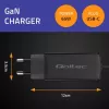 GaN Laptop Charger QOLTEC 52419 65W USB-C PD 5V/20V 3A/3,25A, 220–240V, kabel 1,8m, czarny