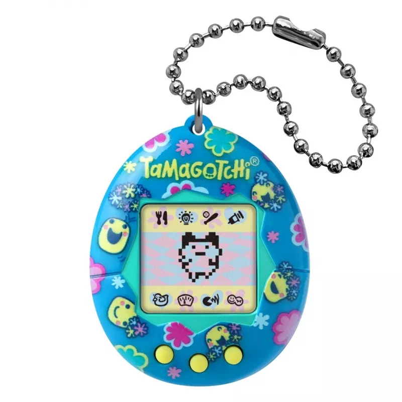 Ręczna cyfrowa wirtualna zabawka Bandai Tamagotchi TAMA SMILE 42991 — kompaktowa zabawka Tamagotchi, kolorowy design