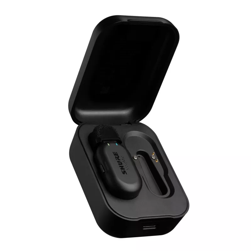 Shure MV-ONE-Z6 - Bezprzewodowy mikrofon krawatowy MoveMic MV-LaV z etui ładującym