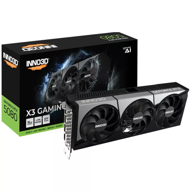 Karta graficzna INNO3D GeForce RTX 5080 X3 Gaming OC 16GB GDDR7
