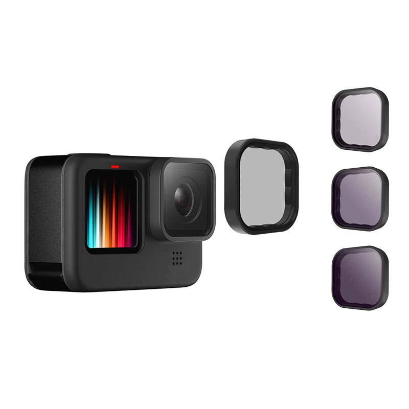 Zestaw filtrów ND Telesin 8/16/32 do GoPro Hero 9 / Hero 10 / Hero 11 / Hero 12 / Mini (GP-FLT-902)
