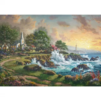 Thomas Kinkade Studios: Kleinod am Meer, Puzzle 1000 elementów