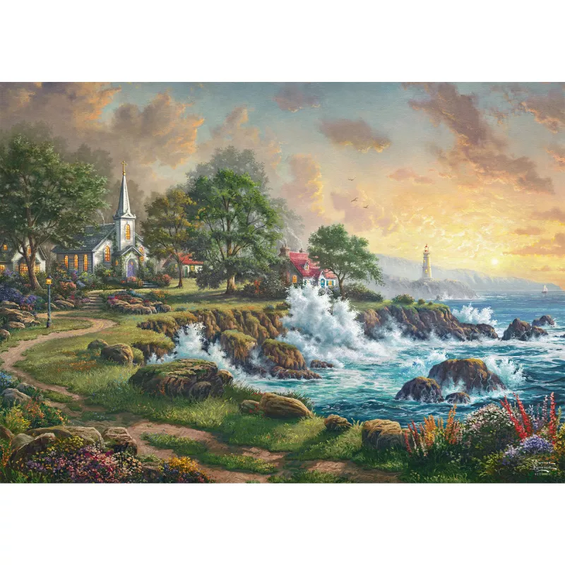Thomas Kinkade Studios: Kleinod am Meer, Puzzle 1000 elementów