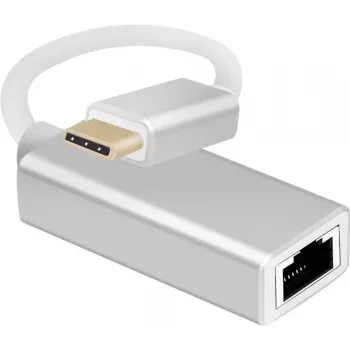 adapter kablowya Ethernet helos 288378 USB 3.1 Type-C na RJ45, adapter sieciowy dla Gigabit Ethernet