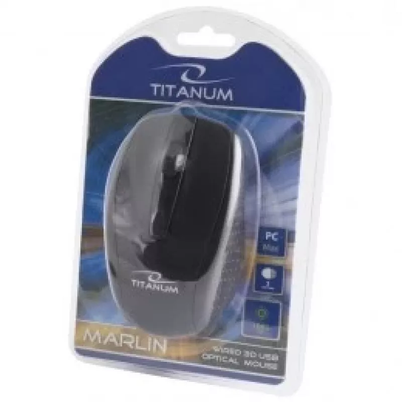 Mysz TITANUM TM110K symetryczna USB Type-A optyczna 1000 DPI