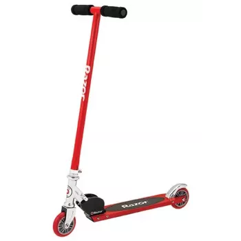 Hulajnoga kopana Razor S Kids — metalowa rama, dla dzieci od 5 lat, czarno-czerwona, 2,43 kg, wymiary 595×155×115 mm