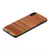 Etui na smartfona man and wood do iPhone XS Max — cappuccino Czarny etui ochronne