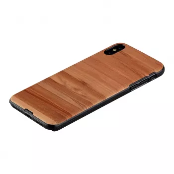 Etui na smartfona man and wood do iPhone XS Max — cappuccino Czarny etui ochronne