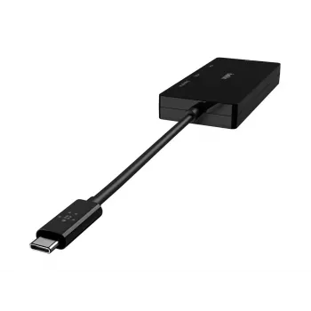 Linksys Belkin - Adapter wideo - USB-C (M) na HD-15 (VGA), DVI-I, HDMI, DisplayPort (W) - wsparcie 4K - czarny (AVC003BTBK)