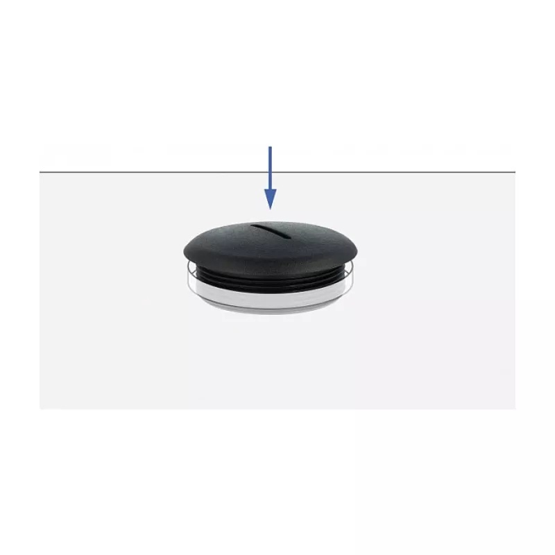 Zaślepka rury DeLOCK 60230 czarna nylon