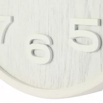 NeXtime 3096WI - Zegar ścienny - kwarcowy - okrągły - biały - drewno - drewno