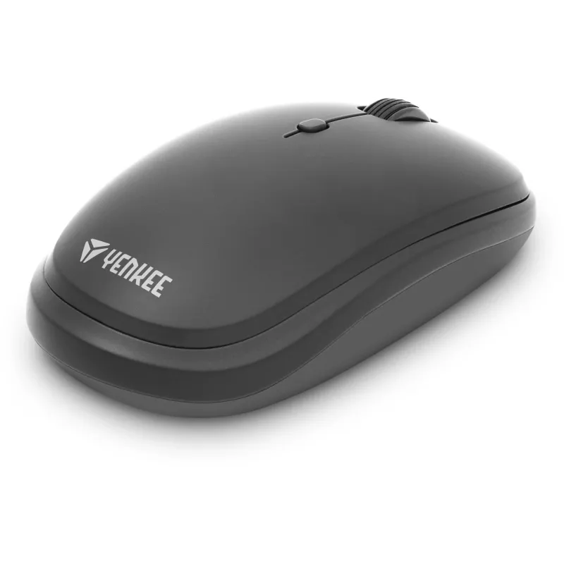 Bezprzewodowy zestaw klawiatura i mysz YENKEE YKB 2008CS — 2,4 GHz USB, kompaktowy układ