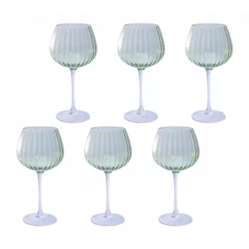 Zestaw 6 szklanek do picia Rose&Tulipani U20177611E84-Z, pojemność 460 ml każda