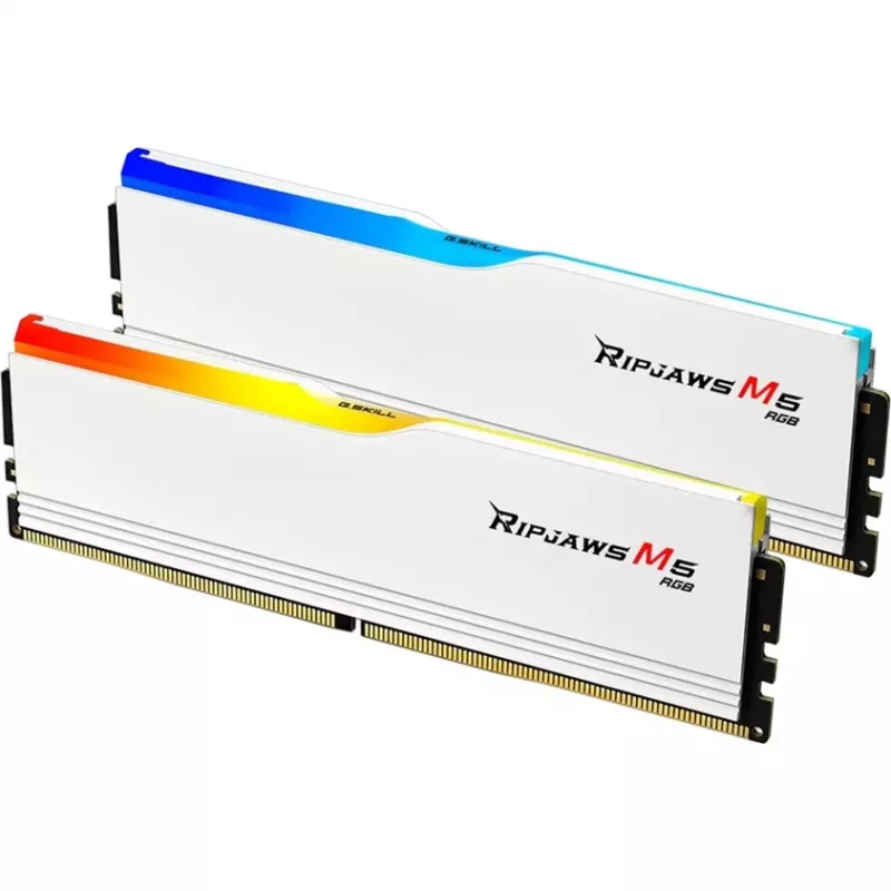DIMM 32 GB DDR5-6000, Arbeitsspeicher weiß, F5-6000J2836G16GX2-RM5RW, Ripjaws M5 RGB, INTEL XMP
