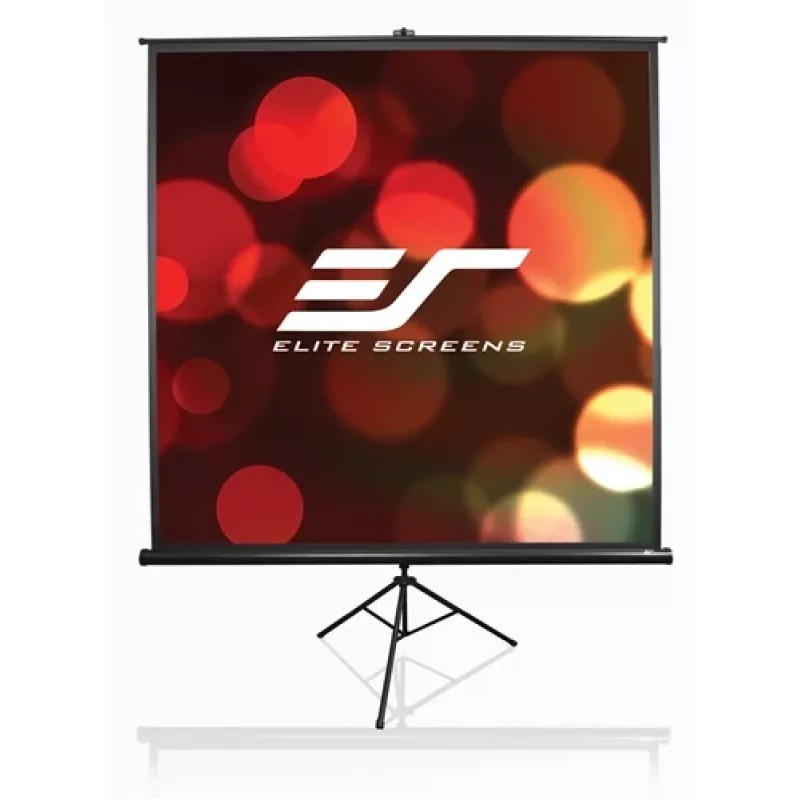 Elite Screens | Przenośny ekran projekcyjny rozkładany na statywie | T92UWH | Przekątna 92 cale | 16:9 | Szerokość obrazu (W) 203,2 cm | Czarny