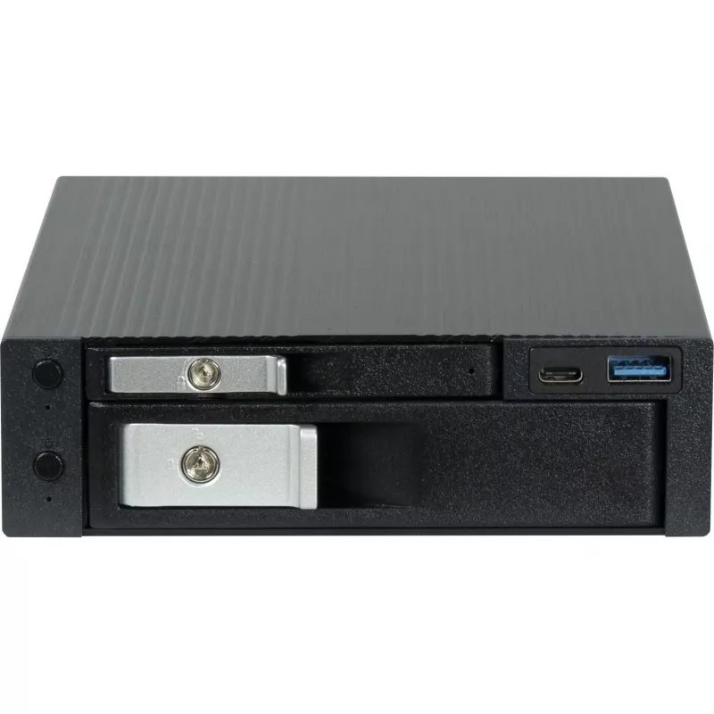 Stacja dokująca HDD INTER-TECH ST-7227U dla dysków 2,5 cala i 3,5 cala, USB 3.0 z Type-C i Type-A