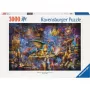 Puzzle Ravensburger 3000 elementów — Biblioteka smoków, 3000 elementów, marka Ravensburger