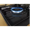 Gas hob Gorenje GT641KB, built-in 60 cm, 4 gas zones, tempered glass, cast iron grates, rotary knobs