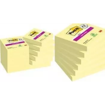 3M 7100259321 karteczki samoprzylepne Kwadratowy Żółty 90 arkuszy Samoprzylepny