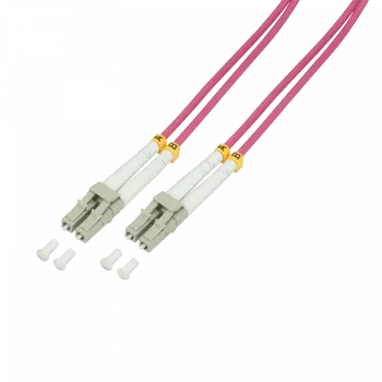 LogiLink FP4LC50 InfiniBand Kabel światłowodowy 50m 2x LC Fioletowy