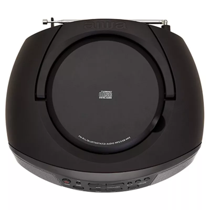 Mikrosystem audio Aiwa BBTU-400BK, odtwarzacz CD/MP3/FM-PLL/BT (czarny)