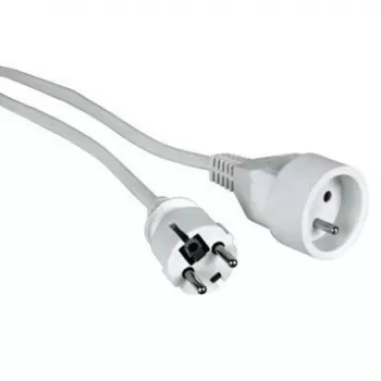 Kabel zasilający LOGON PSPC03W — 3 m, biały, wtyczka zasilająca typ F