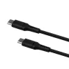 Przewód silikonowy FIXED USB-C/USB-C, 0,5 m, 60 W, czarny | Fixed
