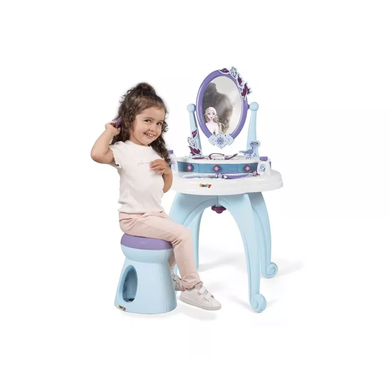 Smoby Frozen 2 w 1 Fryzjer Niebieski Fioletowy od 3 do 6 lat