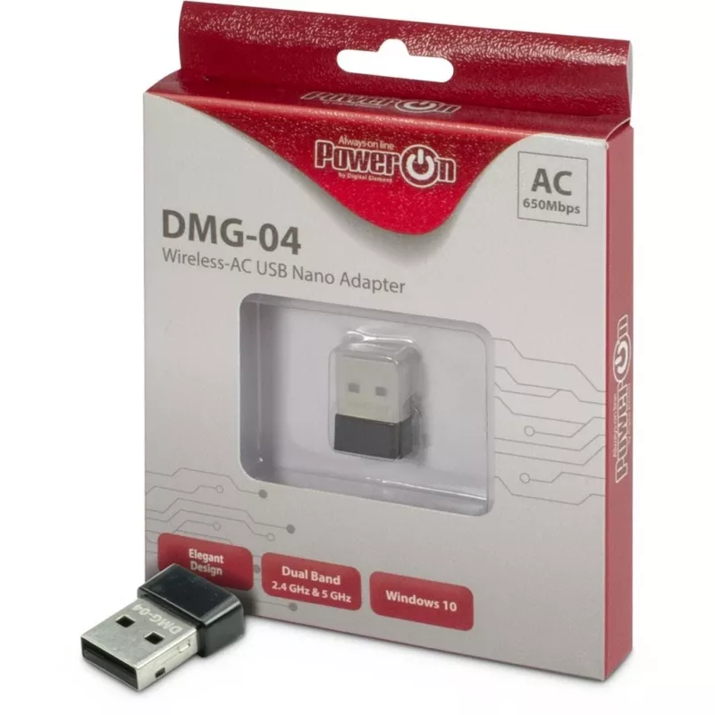 Inter-Tech karta sieciowa USB 2.0 650Mbps bezprzewodowa