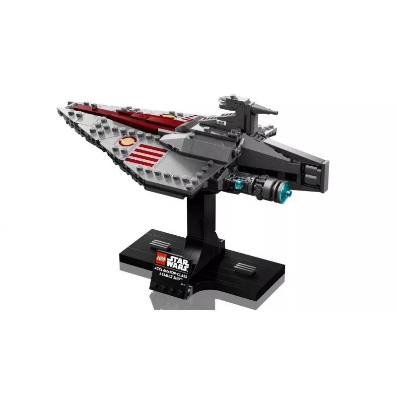 LEGO Star Wars Acclamator-class Assault Ship zestaw 75404 — zestaw konstrukcyjny, 450 elementów, model ekspozycyjny 130×150×230 mm