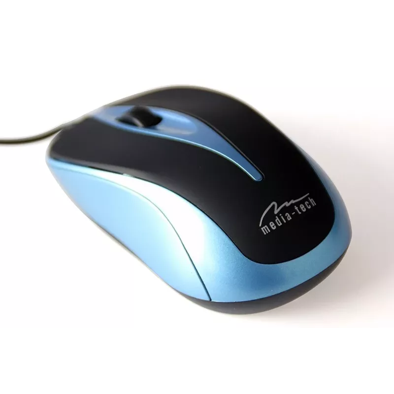 Mysz optyczna 800 dpi CZARNO-NIEBIESKA MT1091